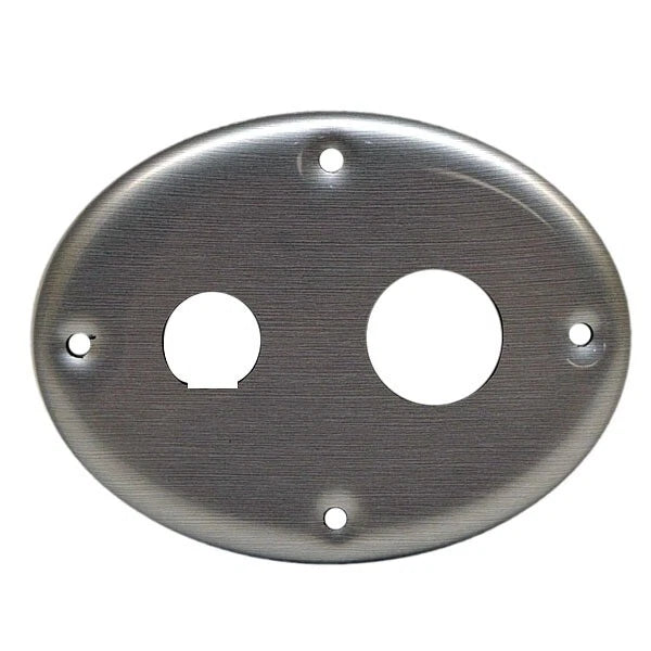Stratos Boat Blank Ignition Panel 7KE442 - 5 X 3 7/8 Inch Silver