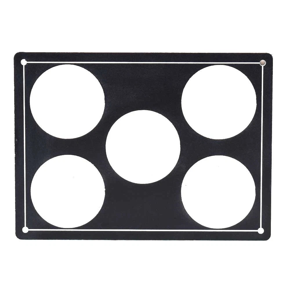 Mako Boat Blank Gauge Panel - Black Plastic