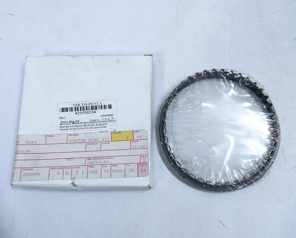 Volvo Penta 3855039, Piston Ring Kit, OEM