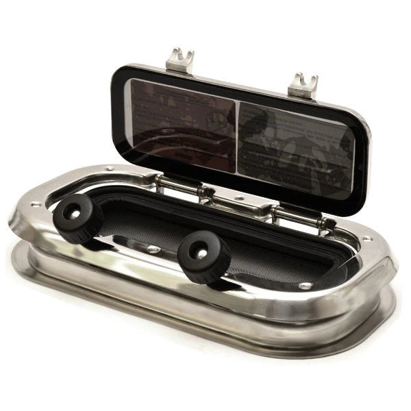 Pursuit Boat Portlight Hatch 5510001 - Bomar Stainless 12 1/2 X 6 1/2