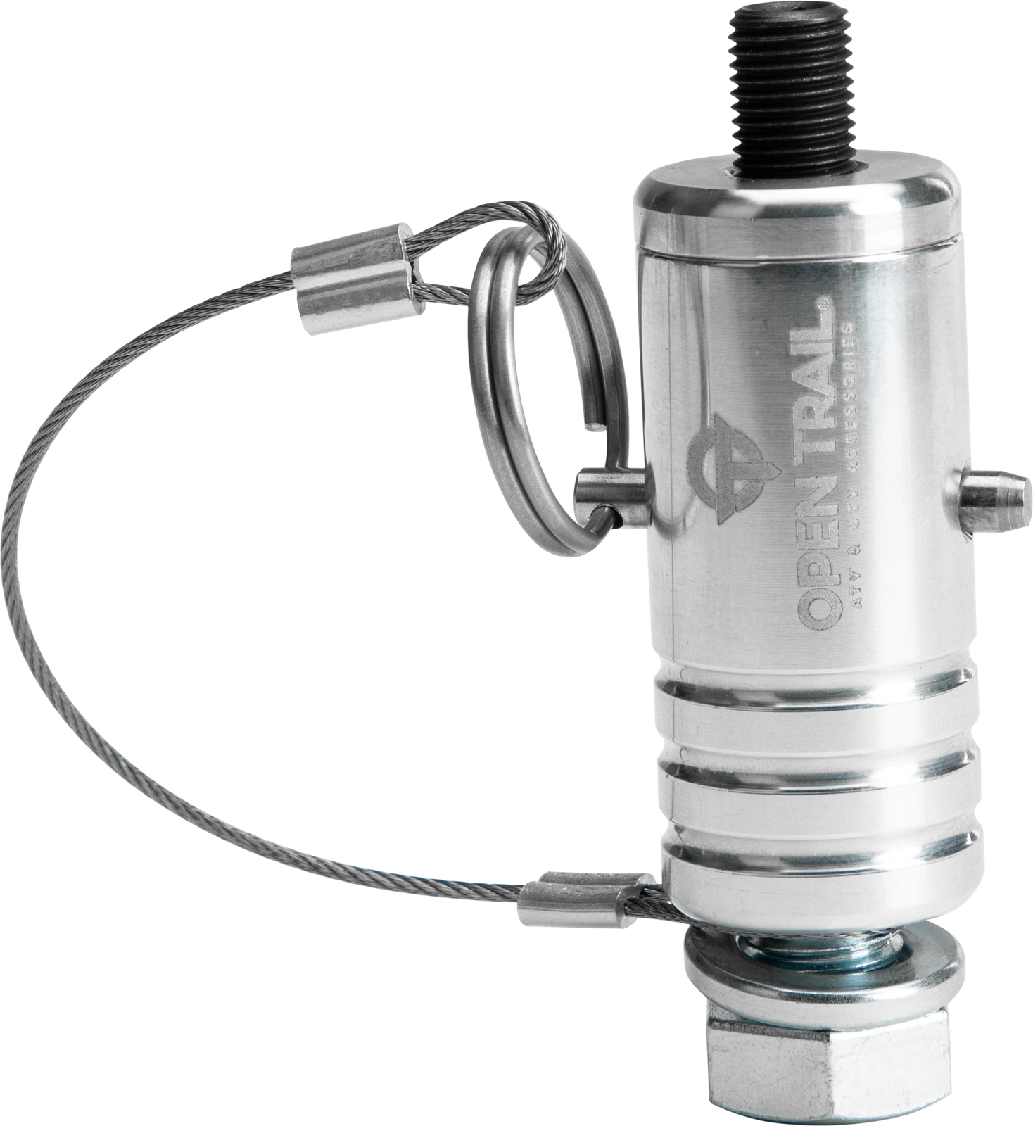 OPEN TRAIL Quick Release Whip Mount Polished for ATV/UTV Flags & Accessories