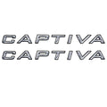Rinker Boat Decals - Captiva 24 1/2 X 2 Inch White Gray Black (pair)