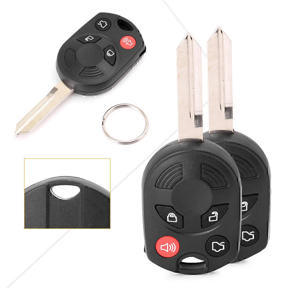2PCS Remote Key Fob Shell Uncut Blade for Navigator MKZ/ Mercury Mariner