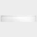 Boat Louvered Air Vent - White Powder Coated Steel 62 Inch