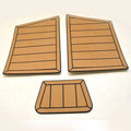 MasterCraft Boat Non-Skid Step Pads - X46 AquaTrac Teak Wood (3PC)