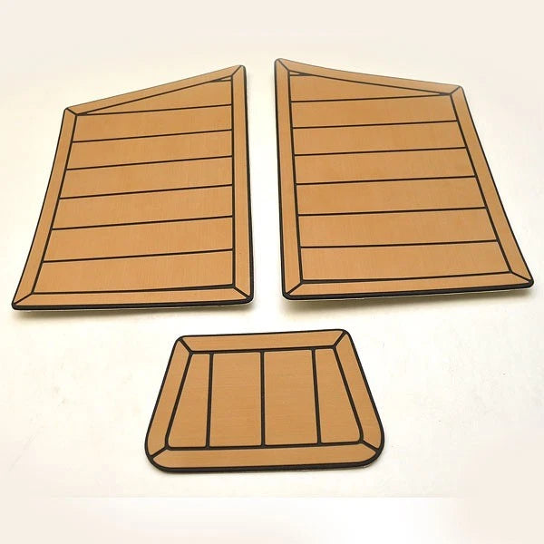 MasterCraft Boat Non-Skid Step Pads - X46 AquaTrac Teak Wood (3PC)