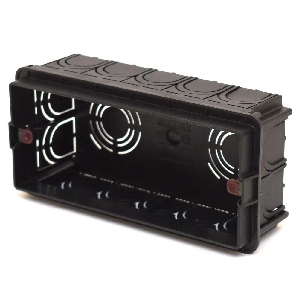 Vimar Boat 5 Module Flush Mount Box V71305.AU - Black Plastic