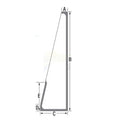 T230095 RH Front Side Window Glass Fits John Deere Loader Models 444K 524K 544K
