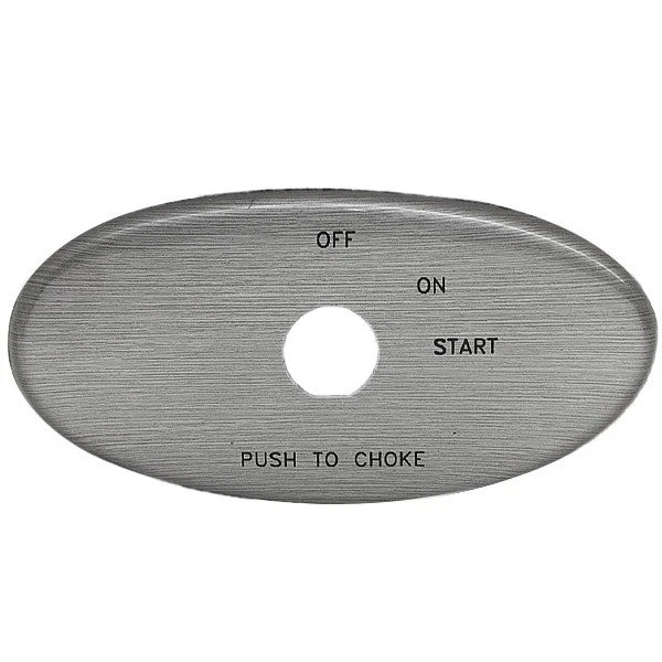Lund Boat Blank Ignition Panel 2006372 - Silver Plastic
