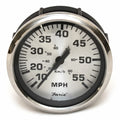 Faria Beede Boat Speedometer Gauge SEK629A - Spun Silver 3 1/4 Inch