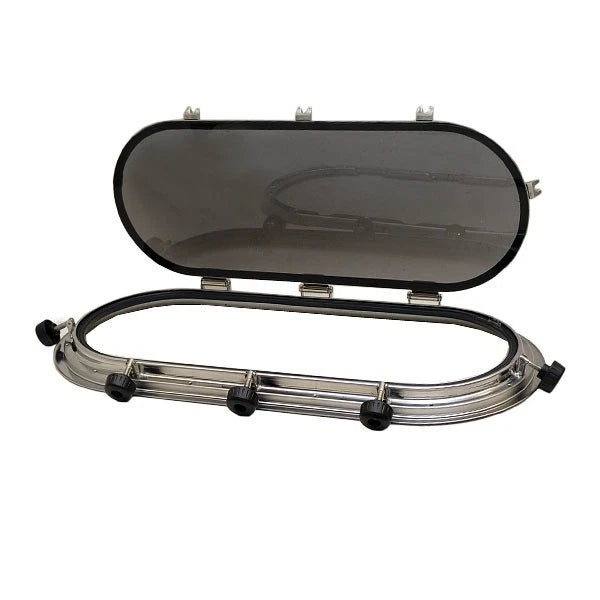 Bomar Pompanette Boat Portlight Y727-SS-LS - Smoke Tint SS