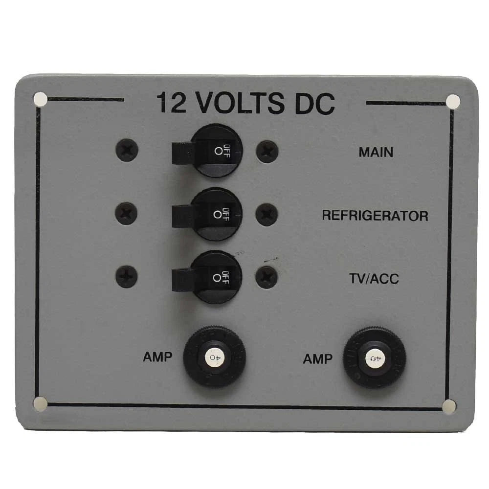 Baja 30 Outlaw Boat Breaker Switch Panel 8519441 - Gray Aluminum