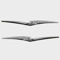 Larson Boat Graphic Decals 05729714 - 97 1/2 Inch Black (set of 2)