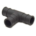 Carver Boat Tee Fitting 7411102 - 1 1/8" Inch Black Plastic