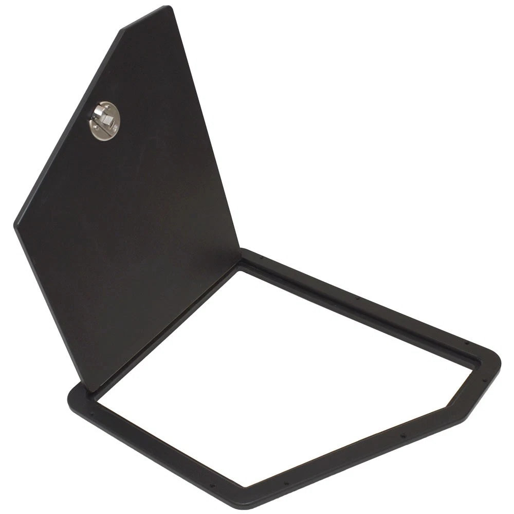 Lowe Boat Access Door 2178336 - 18 3/4 X 22 Inch Black Starboard
