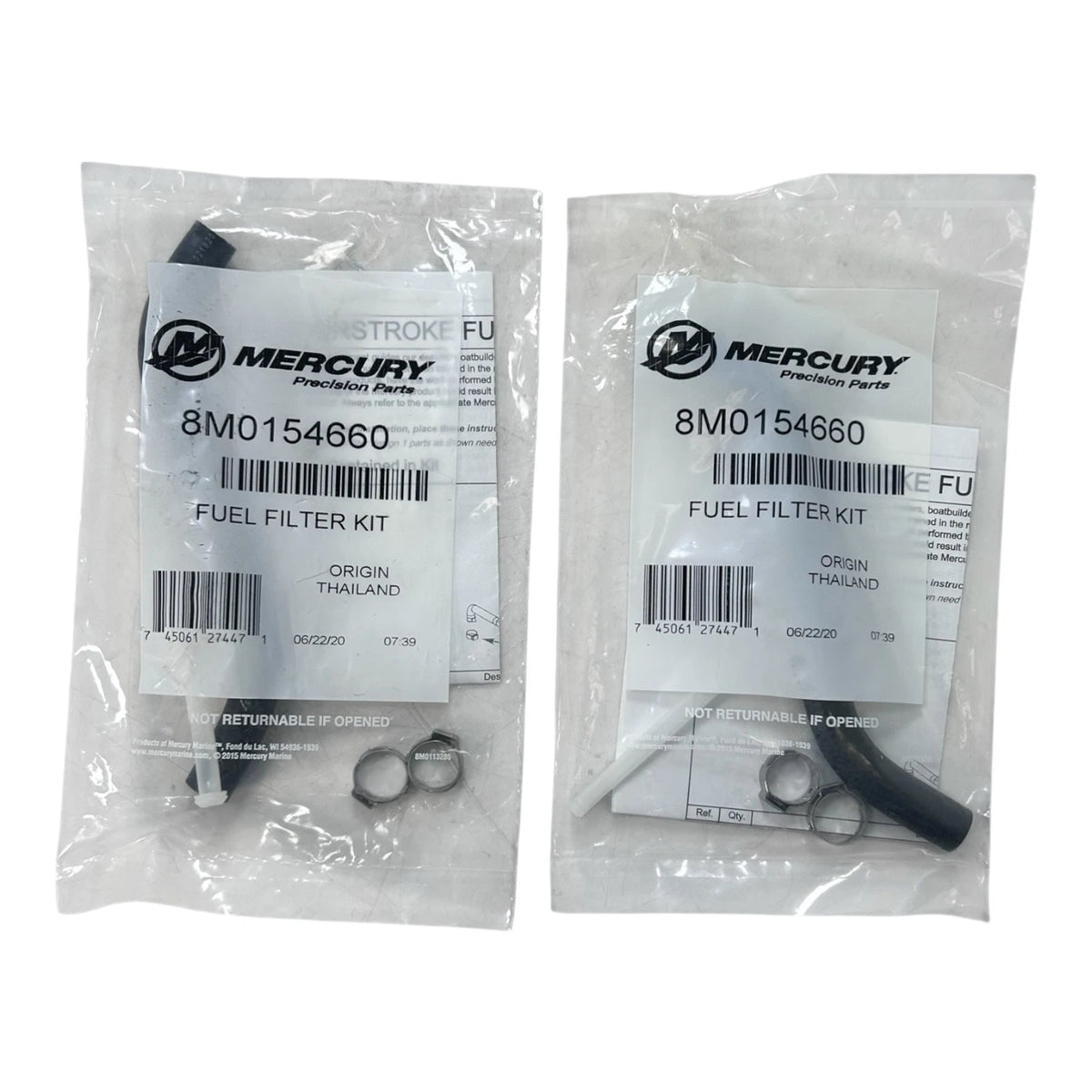Mercury 8M0154660, Marine Fuel Filter Screen Kit, OEM - 2 Pack