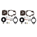2SET FOR JOHNSON EVINRUDE 40 45 48 HP CARBURETOR CARB REBUILD REPAIR KIT W FLOAT