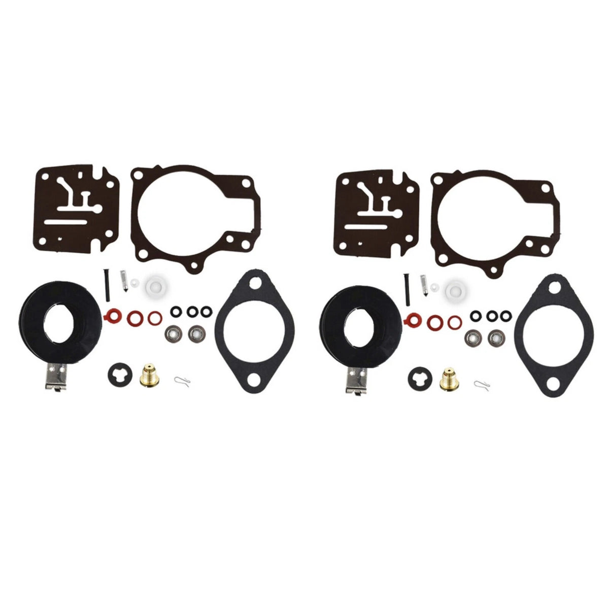 2SET FOR JOHNSON EVINRUDE 40 45 48 HP CARBURETOR CARB REBUILD REPAIR KIT W FLOAT