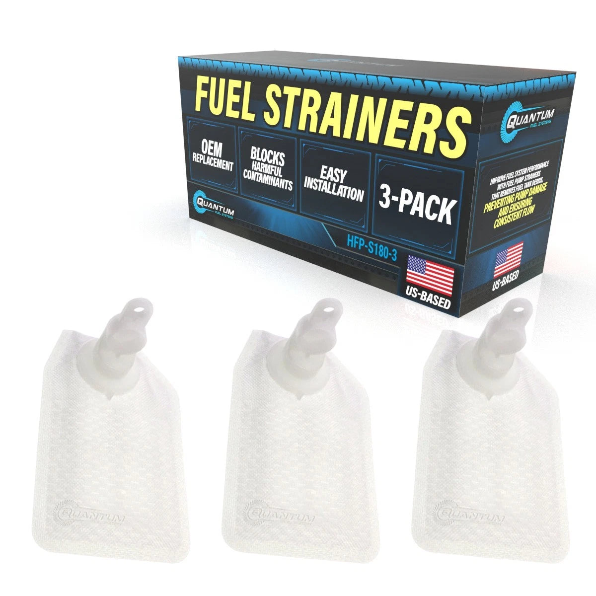 QFS Fuel Pump Filter Strainers [3] 2012-2023 Yamaha WR450F #33D-24486-00- 00