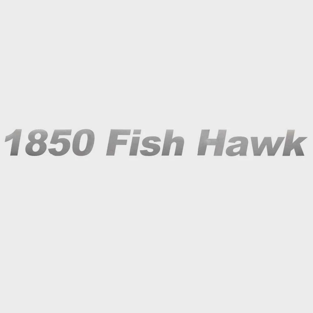 Lund Boat Decal 2007470 - 1850 Fish Hawk 16 3/4 X 1 1/2 Inch Silver