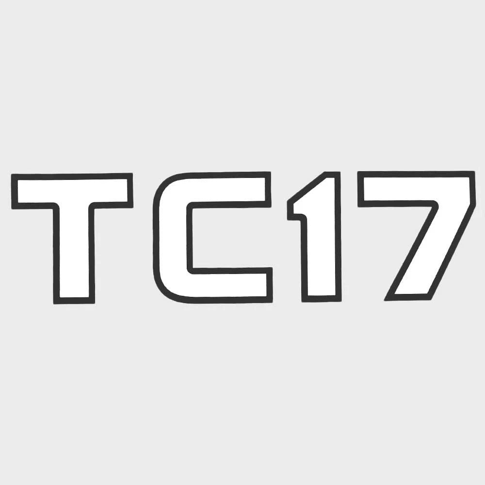 Crestliner Boat Model Decal 2162591 - TC 17 White Black Sticker