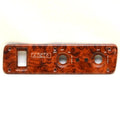 Boat Ignition Panel Blank - Rinker Faux Woodgrain 10 5/8 X 2 3/4 Inch