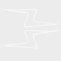 HCB Yachts Boat Logo Decals HS26057753 - Bolt White Stickers (2Pc)