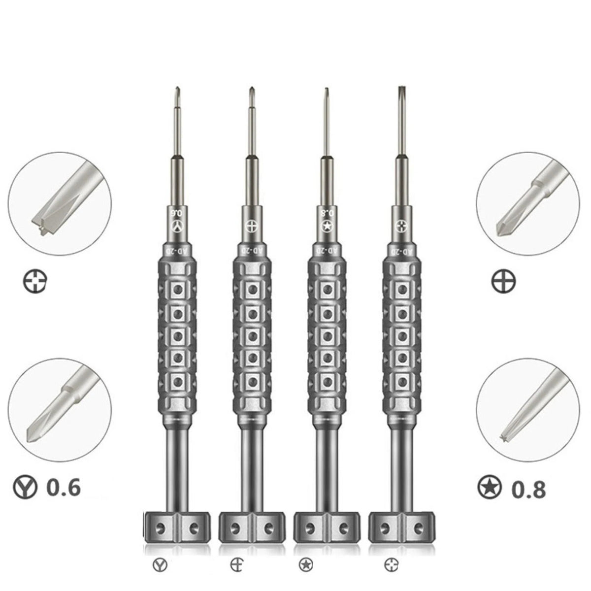 Aluminum Smart Phone Repair Opening Tools Screwdriver Pentagram Cross Y Tip G