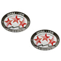 2X Ultra Low Emission 3 Star California DOT Outboard Graphic Sticker Decal - Red