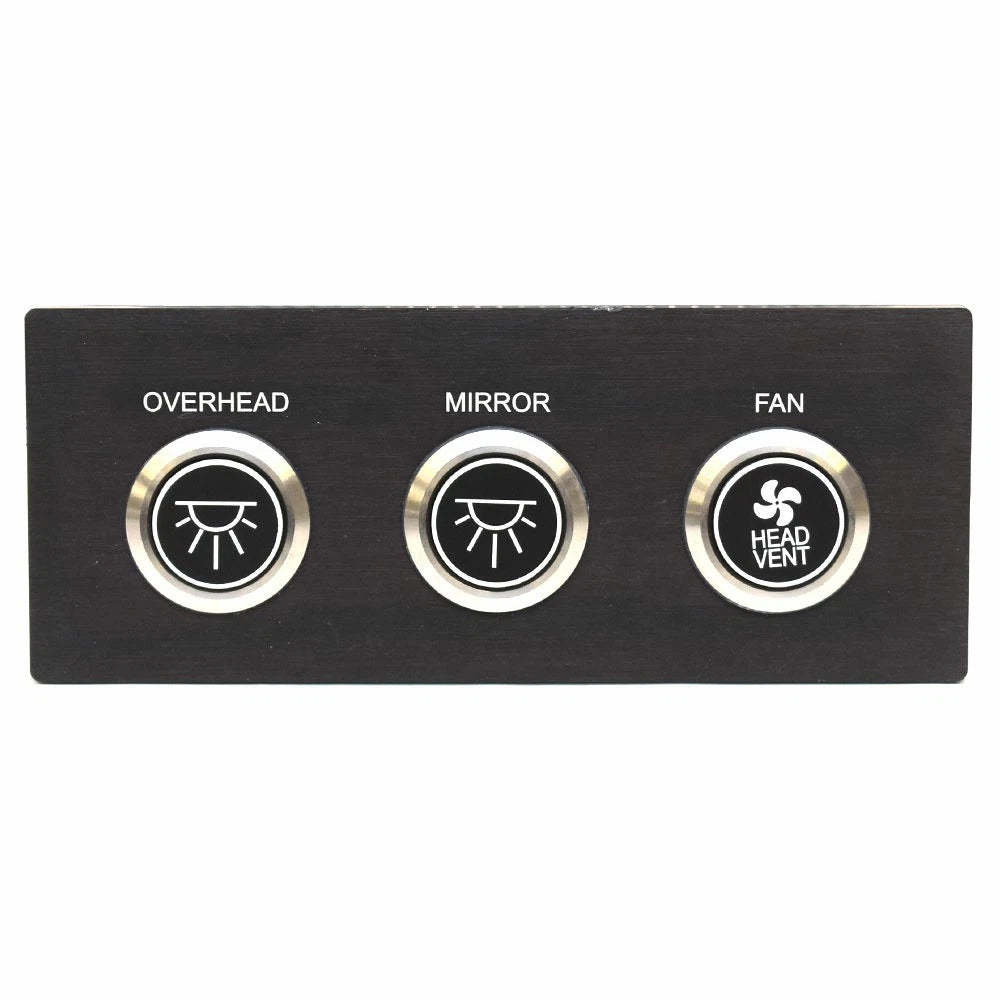 Aviara Boat Head Push Button Switch Panel 501297A - AV36 AV40