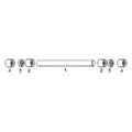 Shaft R43318 Fits John Deere 4520 4620 7020 7520