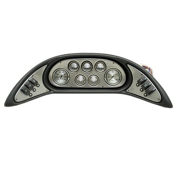 Premier Boat Dash Panel K-388-018 - 32 X 8 1/2 Inch Vinyl Black Silver