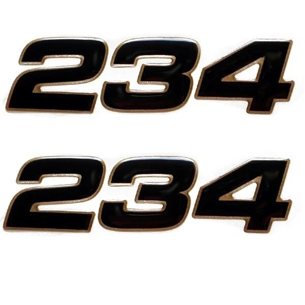 Mako 138304 Gold - Black 5 1/2 Inch 234 Boat Decal (pair)