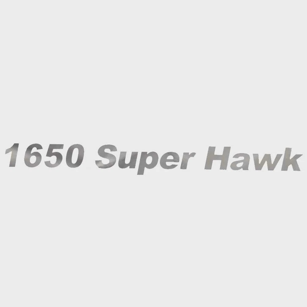 Lund Boat Decal 2108625 - 1650 Super Hawk Metallic Silver 18 1/2 Inch