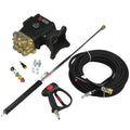 4000 Psi, 1" Shaft, Horizontal Pressure Washer Water Pump & Deluxe Spray Kit
