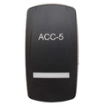 Boat Rocker Switch Cover - ACC-5 Actuator Black White