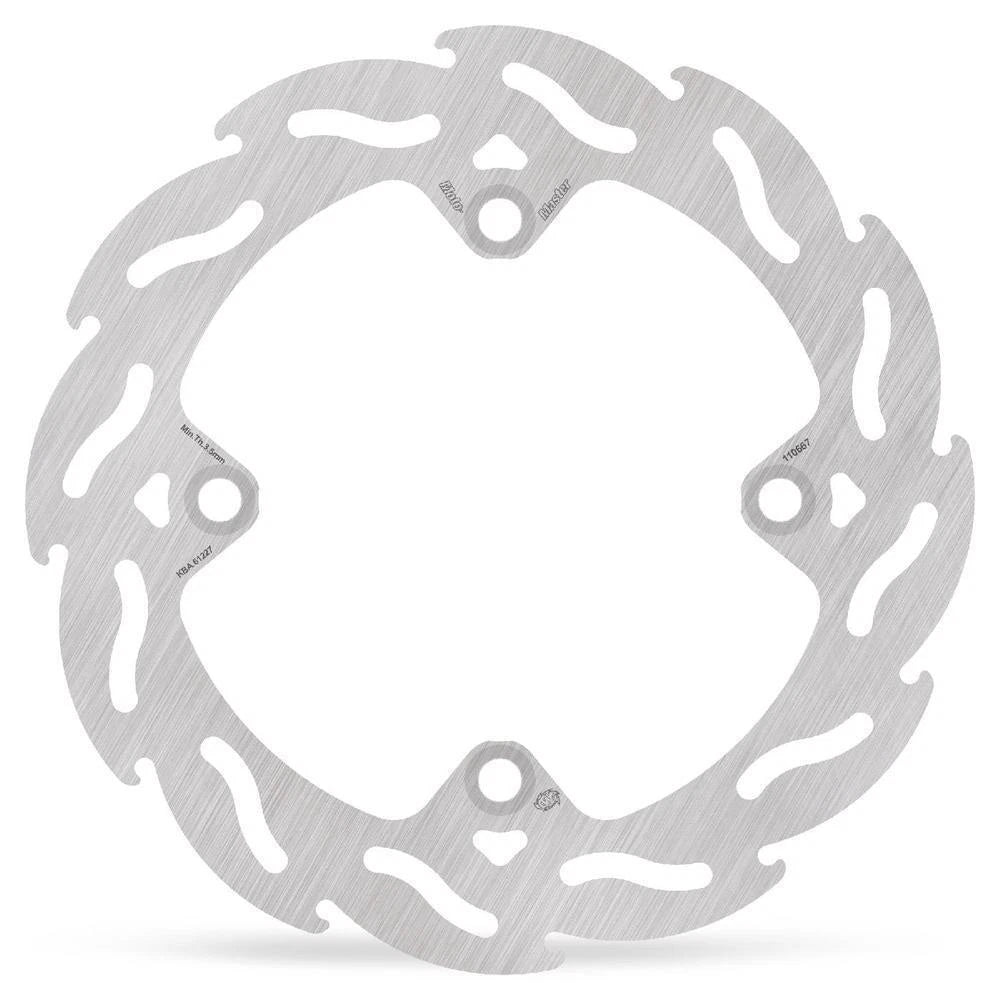 MotoMaster Flame Fixed Rear Brake Disc for Husqvarna WR250 2000-2001