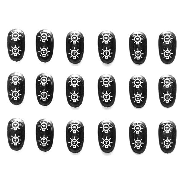Boat Raised Switch Stickers - Nav Light - Anchor Black (set of 18)
