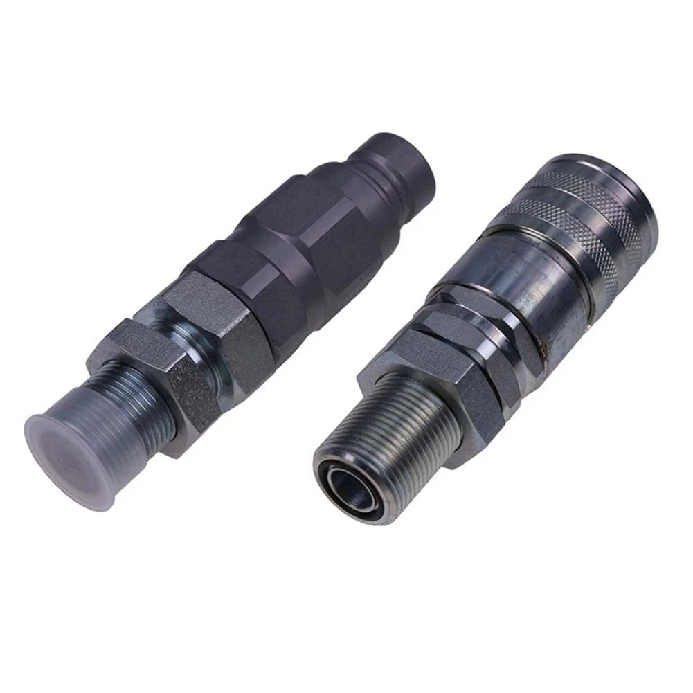 Hydraulic Flat Face Coupler Kit 1938334 1938335 for Caterpillar 416F 420F 430F