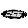 Crownline Boat Raised Decal 40724 - 265 SS Black