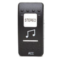 Carling Boat Rocker Switch Actuator Cover - Black STEREO