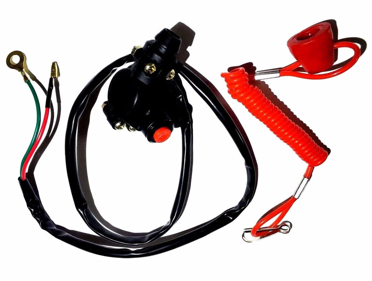 KILL STOP SWITCH WITH TETHER FITS YAMAHA OUTBOARD ENGINE/MOTOR SCOOTER ATV