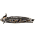 Striper Boat Raised Decal 8626-9143-DECA L - 2152 Gold Gray Sticker