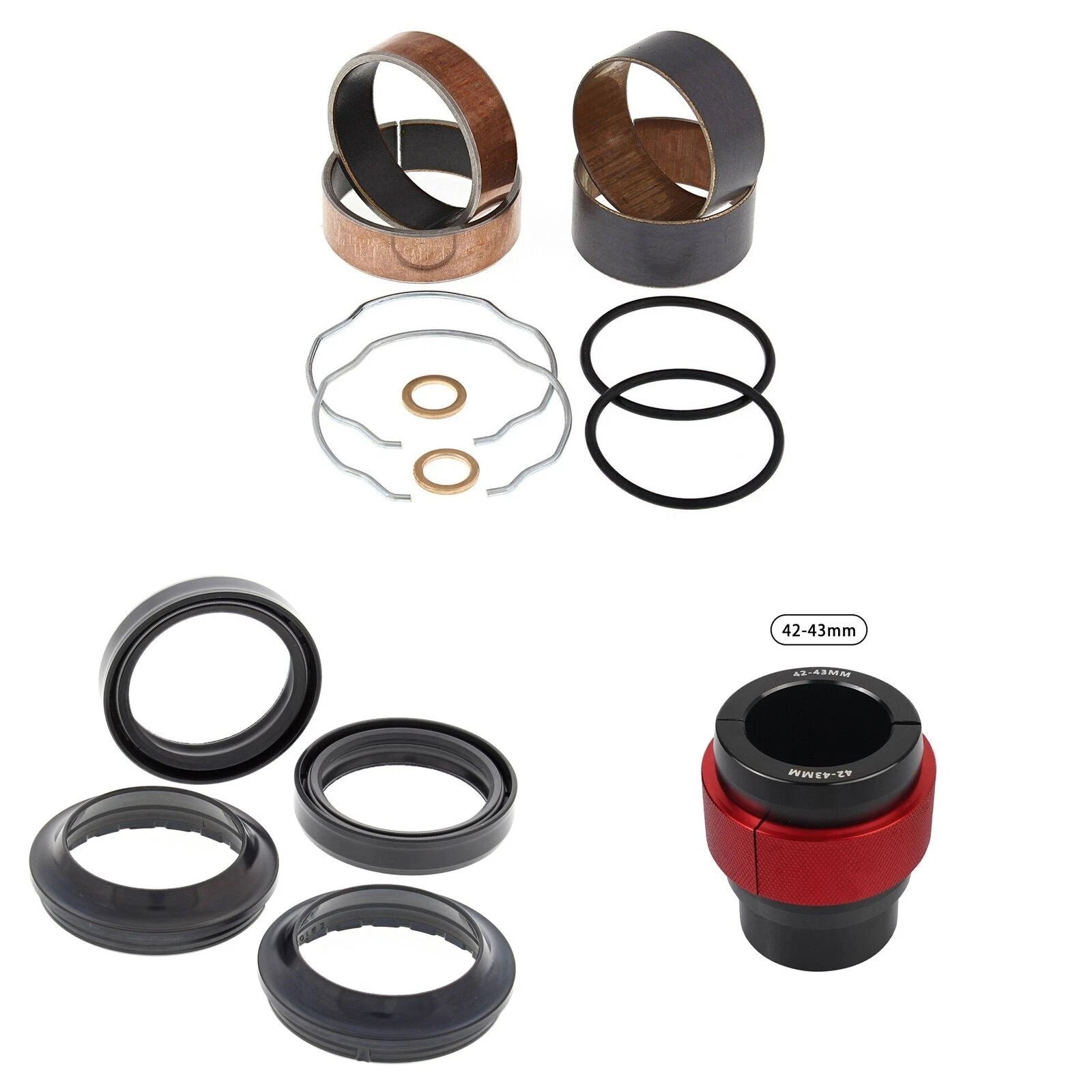 Front Fork Rebuild Kit for Honda CBR1000RR Fireblade ABS 2009 56- with Driver