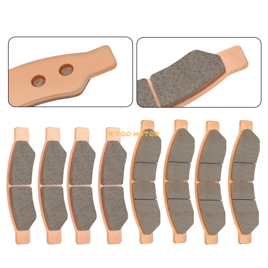For Can-Am Maverick R 2024-2025 Front & Rear Ceramic Brake Pad Set Front & Rear