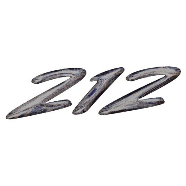 Rinker Boat 212 Decal - 5 1/8 X 1 1/2 Inch Silver (pair)