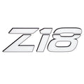 Nitro Boat Raised Decal 184734 - Z18 White Black 20 1/2 X 6 1/2 Inch
