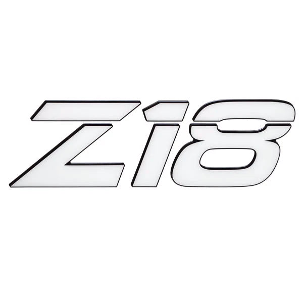 Nitro Boat Raised Decal 184734 - Z18 White Black 20 1/2 X 6 1/2 Inch