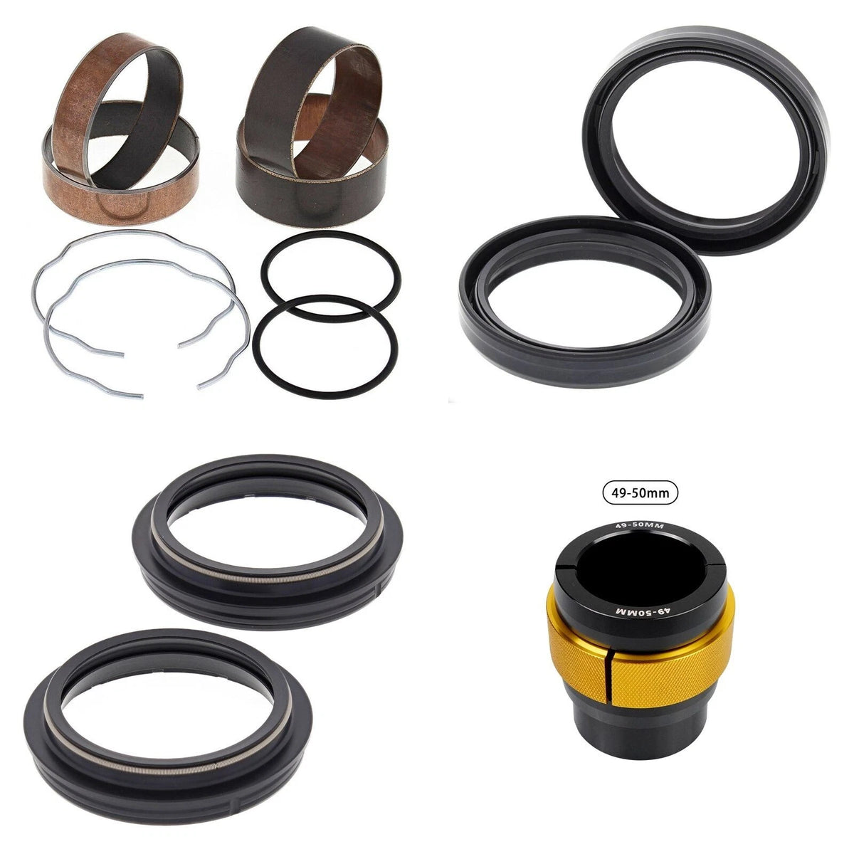 Front Fork Rebuild Kit for Harley FXD Dyna Super Glide 2008-2010 with Driver
