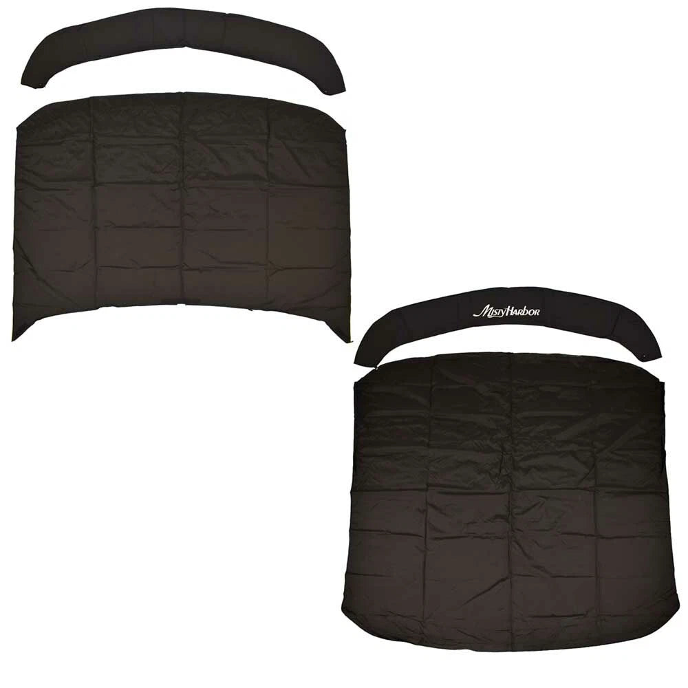 Misty Harbor Pontoon Boat Bimini Covers 45342-14 - Dowco Black (set of 2)